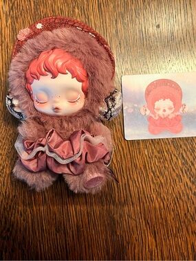 Pop Mart Skullpanda The Impressionism Blossom Plush Pendant Keychain with Card